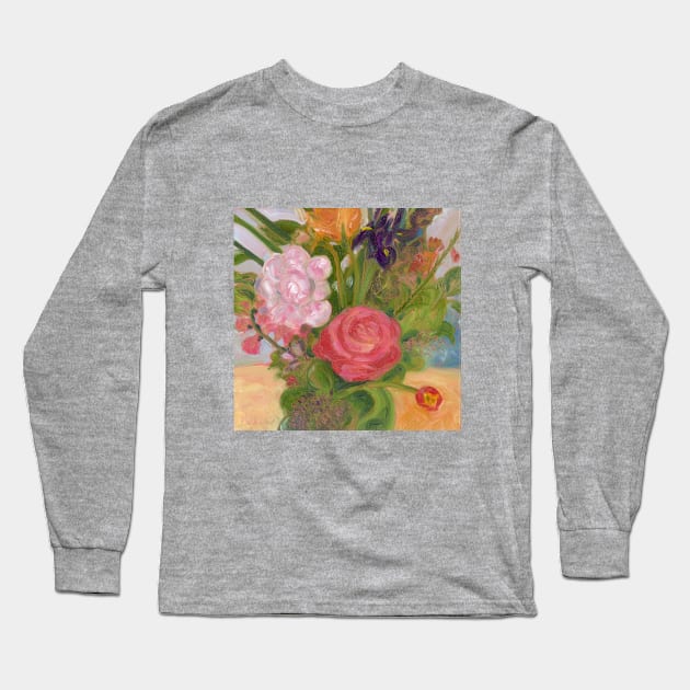 Summer Bouquet Long Sleeve T-Shirt by HelenDBVickers